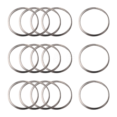 Non-Tarnish 201 Stainless Steel Linking Rings X-STAS-F192-001P-03-1