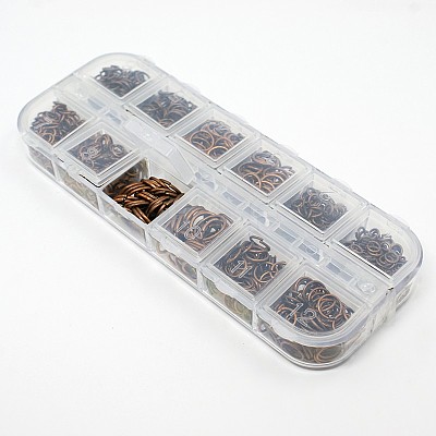 1 Box Brass Open Jump Rings KK-X0059-R-NF-B-1