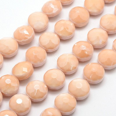Electroplate Glass Beads Strands EGLA-J106-E07-1