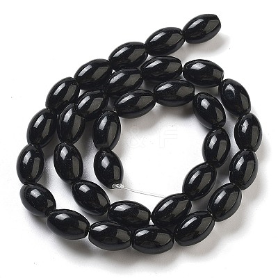 Natural Black Jasper Beads Strands G-B106-B17-01-1
