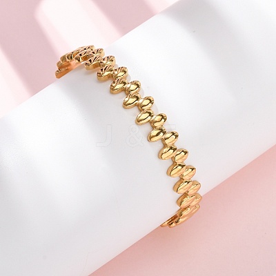 304 Stainless Steel Open Cuff Bangles for Women BJEW-K293-01B-G-1
