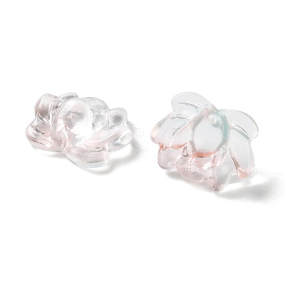 Transparent Glass Connector Charms GLAA-A015-01C-1