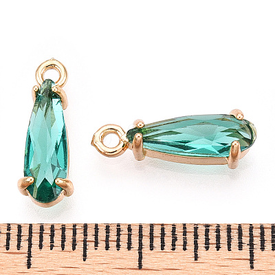 Faceted Glass Pendants GLAA-T010-004-1