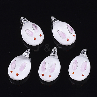 Handmade Lampwork Pendants LAMP-N021-002F-1