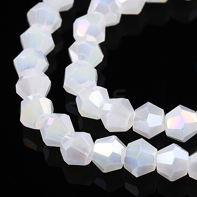 Imitation Jade Electroplate Glass Beads Strands EGLA-A039-J2mm-B06-1
