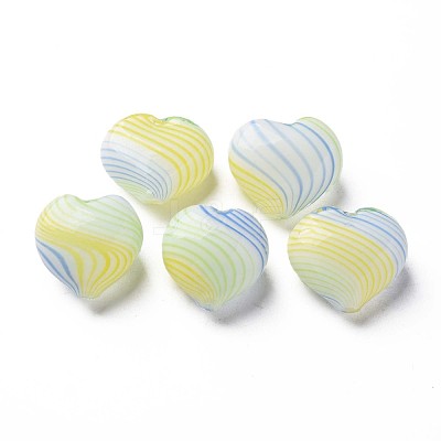 Handmade Blown Glass Globe Beads GLAA-T012-41-1