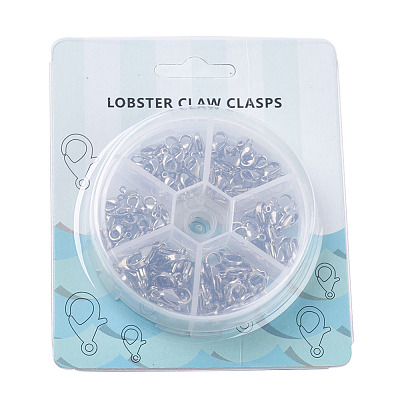 Tarnish Resistant 304 Stainless Steel Lobster Claw Clasps STAS-JP0004-08P-1