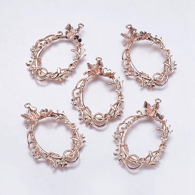 Alloy Big Pendants PALLOY-P163-02RG-1