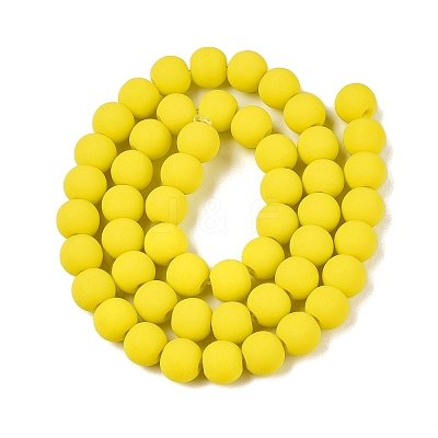 Opaque Glass Beads Strands GLAA-T032-P8mm-MD10-1