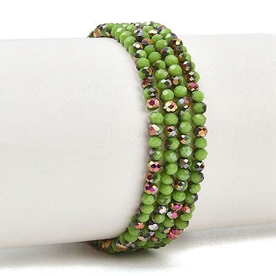 Electroplate Glass Beads Stradns EGLA-H114-02A-08-1