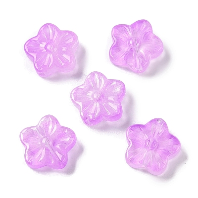 Baking Paint Glass Beads GLAA-S202-06E-1