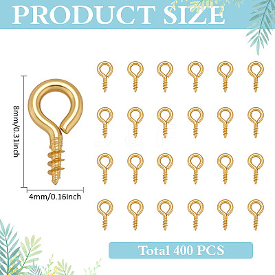 304 Stainless Steel Screw Eye Pin Peg Bails STAS-ME0001-82A-G-1