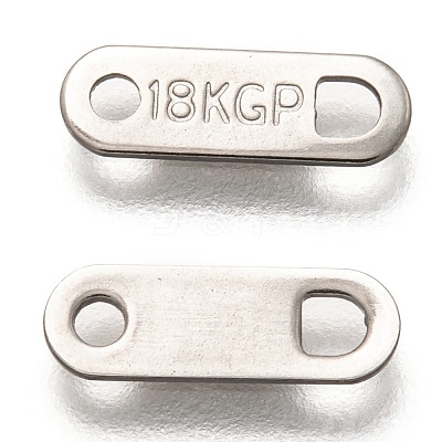 Tarnish Resistant 304 Stainless Steel Slice Chain Tabs STAS-Z024-05P-1
