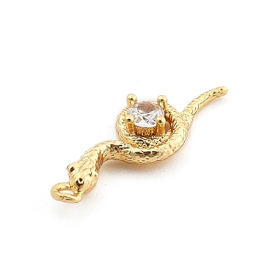 Brass Micro Pave Cubic Zirconia Pendants LS-KK-M321-01C-G-1