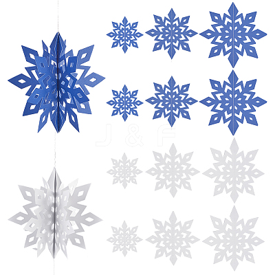 2Bags 2 Colors Christmas Theme Plastic Decorations DIY-SC0026-68-1