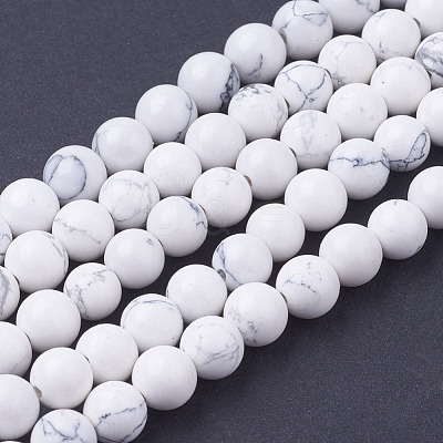 Synthetic Howlite Beads Strands X-G-E110-6mm-5-1