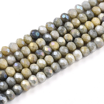 Ombre Effect Dyed Glass Beads Strands LS-GLAA-C023-02-C11-A-1
