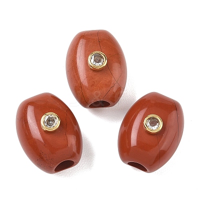Natural Red Jasper European Beads GG-CBA105B-02D-G-1