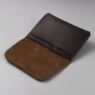 Rectangle Leather Travel Passport Wallet Cover AJEW-WH20007-03A-1