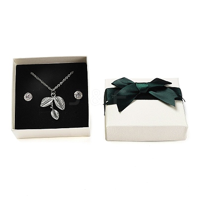 Square Cardboard Jewelry Set Box CBOX-Q038-01D-1