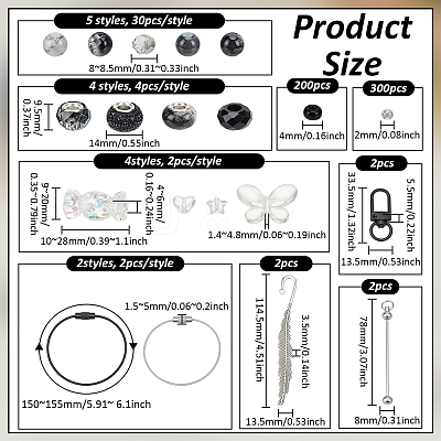 DIY Keychain/Bookmark Making Kits DIY-PH0030-87-1
