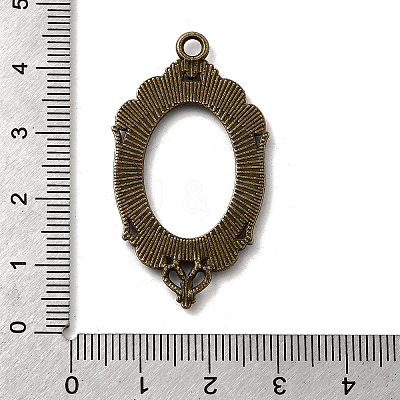 Vintage Tibetan Style Alloy Pendant Cabochon Bezel Open Back Settings TIBEP-M018-40AB-NF-1
