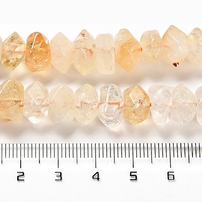 Heated Natural Citrine Beads Strands G-N327-05-22-1