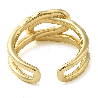 Brass Open Cuff Rings for Women LS-RJEW-Z070-07G-01-1