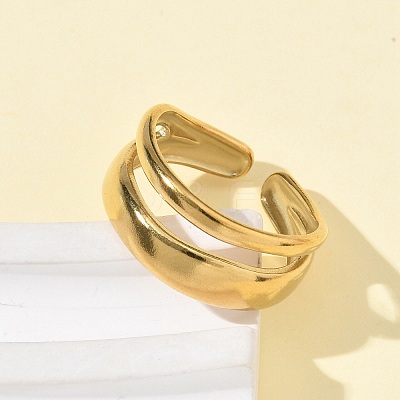 304 Stainless Steel Cuff Rings RJEW-P150-14G-1