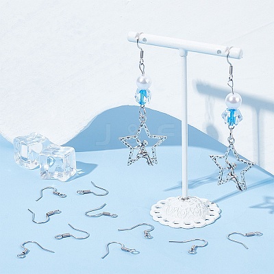 Tarnish Resistant 304 Stainless Steel French Earring Hooks STAS-N0013-15P-1
