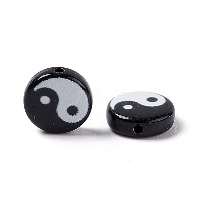 Opaque Acrylic Beads SACR-E008-02B-02-1