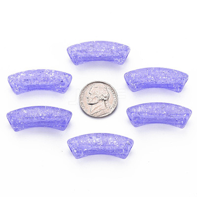 Transparent Crackle Acrylic Beads CACR-S009-001B-N47-1