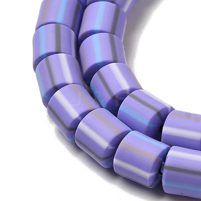 Polymer Clay Beads Strands CLAY-H006-01O-1