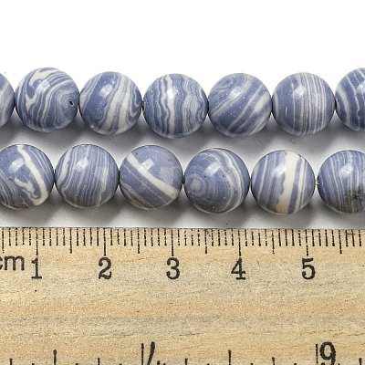 Synthetic Blue Lace Agate Beads Strands G-B071-F02-03-1
