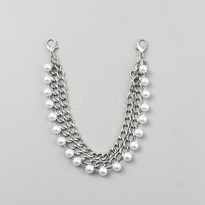 Iron Chain Boot Strap Chains AJEW-WH20121-21-1