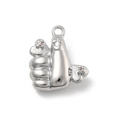 Brass Micro Pave Cubic Zirconia Pendants KK-D283-20P-1