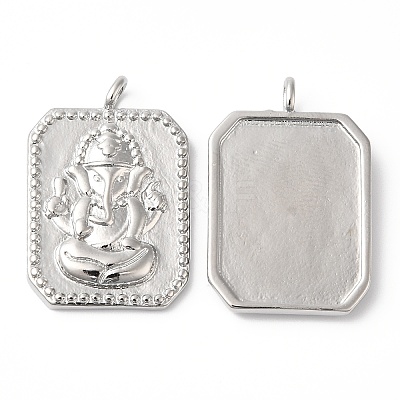 Eco-Friendly Rack Plating Brass Pendants KK-R143-20P-1