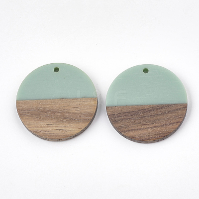 Resin & Wood Pendants X-RESI-S358-02B-04-1