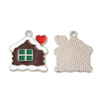Christmas Alloy Enamel Pendants X-ENAM-D050-13C-01P-1