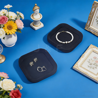 Velvet Jewelry Display Trays for Earrings Rings Bracelets Necklaces ODIS-WH0079-106A-1