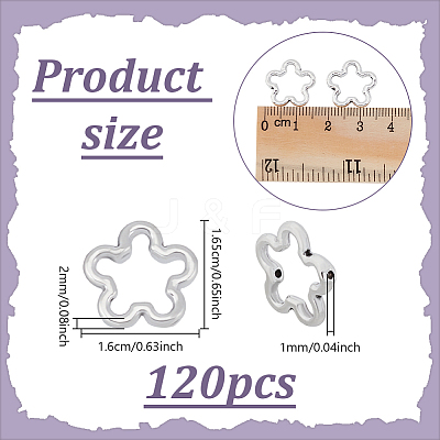 120Pcs Tibetan Style Alloy Bead Frame TIBEB-UN0001-06-1