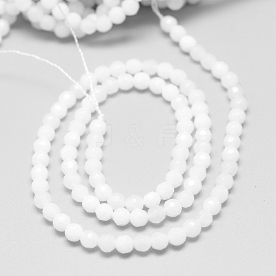 Natural White Jade Bead Strands G-R344-4mm-21-1