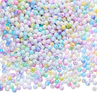 115G Opaque Acrylic Beads OACR-SZ0001-65B-1