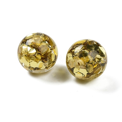 Transparent Resin with Paillette Beads RESI-G110-02F-1