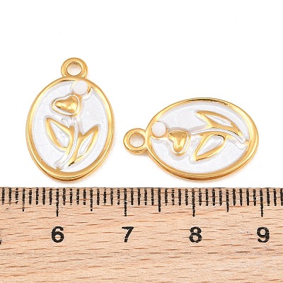 Spray Painted 304 Stainless Steel Pendants AC-CBA5A59-01G-1