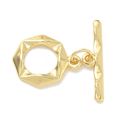 Brass Toggle Clasps KK-CBA42CA-01C-G-1