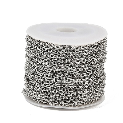 Tarnish Resistant 304 Stainless Steel Cable Chains CHS-R008-10-1