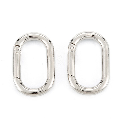 Zinc Alloy Spring Gate Rings X-PALLOY-L233-07B-P-1