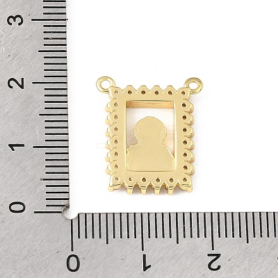 Religion Brass Micro Pave Cubic Zirconia Pendants KK-E799-02B-G-1