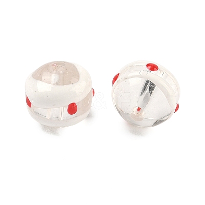 Transparent Glass Enamel Beads GLAA-P078-01A-04-1